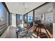 Balcony view with glass doors leading to the living room, offering a seamless indoor-outdoor experience at 770 S Palm Ave # 404, Sarasota, FL 34236