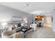Open floor plan with view to the dining area and kitchen, featuring neutral decor at 100 Central Ave # C619, Sarasota, FL 34236
