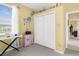 Cozy bedroom with carpet and a window with natural light at 1995 White Feather Ln, Nokomis, FL 34275