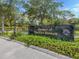 Beautiful sign for the community's 'Garden of The Five Senses,' promoting exploration at 2450 Sahara Ln, North Port, FL 34286