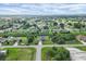 Scenic aerial perspective of a residential neighborhood, highlighting mature trees and community layout at 2694 Hopwood Rd, North Port, FL 34287
