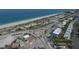 Beach and street level neighborhood aerial view at 2694 Hopwood Rd, North Port, FL 34287