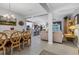 Open concept space with dining room, kitchen, and living room at 2694 Hopwood Rd, North Port, FL 34287