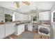 Spacious workshop with ample storage, workbench, and natural light at 325 Fiesole St, Venice, FL 34285