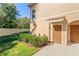 Inviting exterior showcasing well-maintained landscaping and a private entrance at 3691 Parkridge Cir # 201, Sarasota, FL 34243