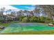 Well-maintained green basketball and shuffleboard court surrounded by lush greenery in a residential community at 4433 Corso Venetia Blvd # C18, Venice, FL 34293