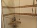 Updated shower with tile accents, built-in corner shelf, and modern fixtures at 601 Club House Rd, Venice, FL 34285