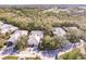 Aerial view of property with well-maintained landscaping and serene surroundings at 921 Tartan Dr # 31, Venice, FL 34293