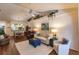 Living room with views of dining and patio at 921 Tartan Dr # 31, Venice, FL 34293