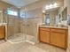 Spacious bathroom with glass shower and double vanity at 117 Altesino Ct, Venice, FL 34292