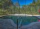 Private screened-in pool offers a relaxing retreat with lush landscaping and peaceful surroundings at 117 Altesino Ct, Venice, FL 34292