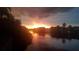 Beautiful waterfront sunset view from this amazing property at 1207 Henning St, North Port, FL 34288