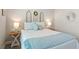 Inviting bedroom features a decorative headboard, side tables, and stylish lamps at 16848 Cayo Key Dr, Port Charlotte, FL 33953