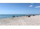 Beautiful beach scene with people enjoying the sun, sand, and surf on a bright sunny day at 1785 Bayshore Dr, Englewood, FL 34223