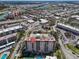 Aerial view showing location of the community near urban area, local highways and neighborhood amenities at 232 Saint Augustine Ave # 802, Venice, FL 34285