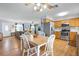 Open floor plan showcasing the kitchen, dining area, and living room at 308 Purdue Rd, Venice, FL 34293