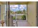 View from screened balcony showcasing outdoor landscape in this lovely condo at 418 Cerromar Ct # 261, Venice, FL 34293