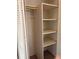 White closet with shelves and a clothing rod at 460 Base E Ave # 129, Venice, FL 34285