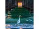 Beautiful view of ocean sunset, pier, and white heron wading in the water, near the coastline at 483 Circlewood Dr # O14, Venice, FL 34293