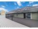 A view of the expansive deck with screened enclosure and serene water views beyond at 524 Lyons Bay Rd, Nokomis, FL 34275