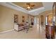 Cozy living room boasts tile flooring and an open layout at 5550 Rock Dove Dr, Sarasota, FL 34241