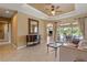 Comfortable living area featuring sliding glass doors and natural light at 5550 Rock Dove Dr, Sarasota, FL 34241