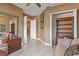 Cozy office area with built-in shelves and closet space at 5550 Rock Dove Dr, Sarasota, FL 34241