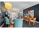 Stylishly decorated dining area leading into living room at 7324 Links Ct, Sarasota, FL 34243