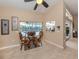 Charming breakfast nook with a view of the pool provides a relaxing setting for morning meals at 9542 Spring Cir, Port Charlotte, FL 33981