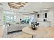 Stylish lobby area with comfortable seating, contemporary design, and great community amenities at 9800 Bright Water Dr, Englewood, FL 34223