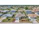 Residential neighborhood with single-Gathering homes, showcasing a well-maintained property with lush landscaping at 1048 Ulrey Ln, Englewood, FL 34223