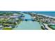 Beautiful aerial view of property near the beach, highlighting the waterfront location and lush surroundings at 109 Bayshore Rd # 10, Nokomis, FL 34275