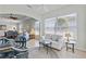 Cozy living room with lots of natural light, access to patio and view of dining area at 1572 Monarch Dr, Venice, FL 34293
