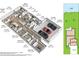 Detailed floor plan showcasing the layout with labeled rooms and dimensions, including a 3-car garage at 1606 Cedar Valley Dr, Port Charlotte, FL 33953