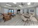 Bright clubhouse featuring modern flooring, neutral paint, and comfortable seating at 1750 Jamaica Way # 322, Punta Gorda, FL 33950