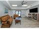 Open clubhouse space offers lovely views, comfortable seating and modern flooring at 1750 Jamaica Way # 322, Punta Gorda, FL 33950