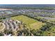 Overhead view of community soccer fields amidst greenery, offering ample space for sports and recreation at 1766 Sunset Preserve Way, Port Charlotte, FL 33953