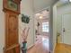 Inviting foyer with hardwood floors and attractive interior decor at 1769 Manasota Beach Rd, Englewood, FL 34223