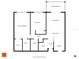 Simplified floorplan view of home layout including bedrooms, living spaces, baths and utility at 200 The Esplanade N # B3, Venice, FL 34285