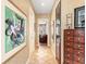 Hallway featuring art and a view of the living area at 416 Baycrest Dr, Venice, FL 34285