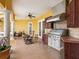 Outdoor kitchen with grill, countertop space and cabinets, great for outdoor cooking and entertaining at 416 Baycrest Dr, Venice, FL 34285