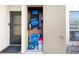 Handy storage area near the entry door, perfect for beach gear at 6157 Midnight Pass Rd # D31, Sarasota, FL 34242
