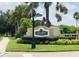 Entrance to The Links at Pelican Pointe community with manicured landscaping and signage at 651 Back Nine Dr, Venice, FL 34285