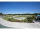 View from the clubhouse overlooking the well-maintained golf course at 651 Back Nine Dr, Venice, FL 34285