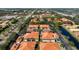 Aerial view of the property showcasing a well-maintained community with beautiful landscaping at 7104 L Pavia Blvd # 7104, Venice, FL 34292