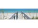 Wooden boardwalk leads to a pristine sandy beach and sparkling ocean at 904 Harbor Town Dr, Venice, FL 34292