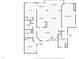 Detailed floor plan showcasing the layout of a single-story home with multiple rooms and a garage at 109 Southampton N Pl # 245, Venice, FL 34293