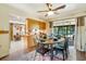 Eat-in kitchen includes breakfast nook and decorative table setting at 1110 Gladstone Blvd, Englewood, FL 34223