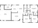 Floor plan showing layout including kitchen, living room, and bedrooms at 1110 Gladstone Blvd, Englewood, FL 34223