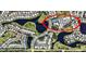 Aerial community view featuring ponds, golf course, and the Waterford Primary Community Association at 1400 Colony Pl, Venice, FL 34292